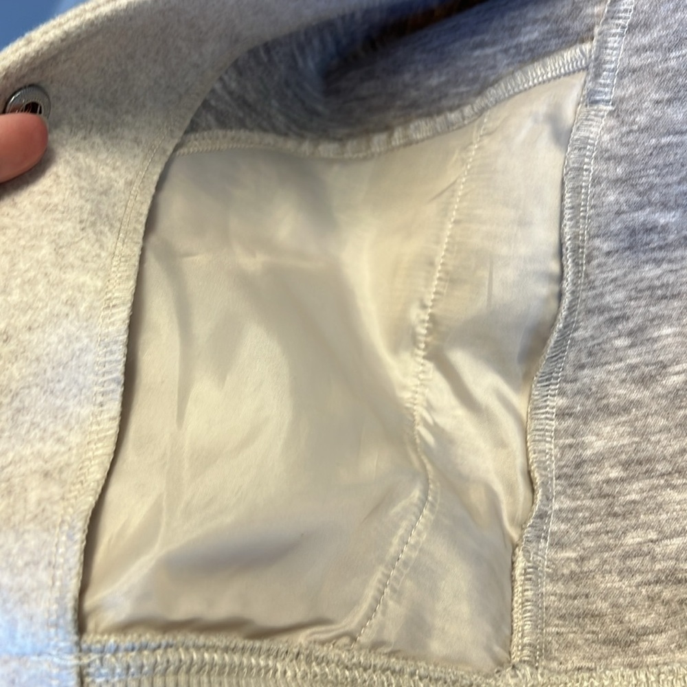 Cream Crop Varsity Style Jacket Beachlunchlounge Sz M - Picture 5 of 8